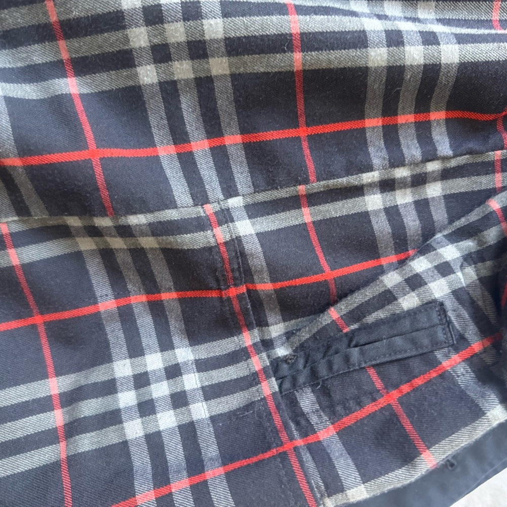 Authentic Vintage Burberry Navy Trench Coat Mens 42 Women’s 12/14 - Picture 11 of 12